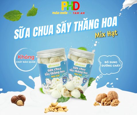 Sữa chua sấy thăng hoa mix hạt