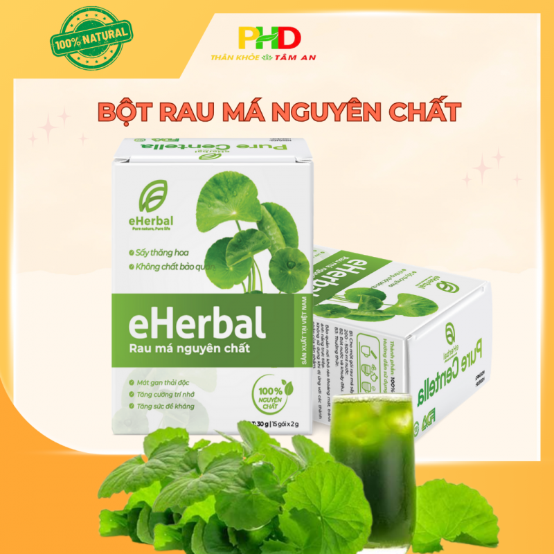 Bột Rau má nguyên chất áp dụng công nghệ sấy thăng hoa tiên tiến
